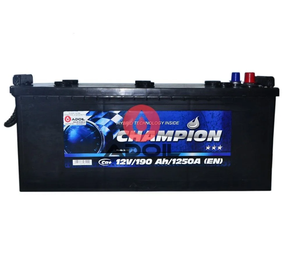 Black 190 Ah/12V Champion Euro (3)