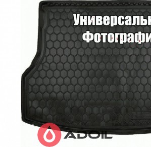 Коврик в багажник пластиковый SKODA Octavia A7 лифтбэк без бокса усилит. 2013-