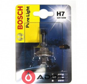 Автолампа H7 12V/55W/PX26d Blister Bosch