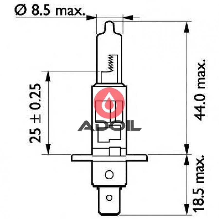Автолампа H1 24V/70W/P14.5s Magneti Marelli