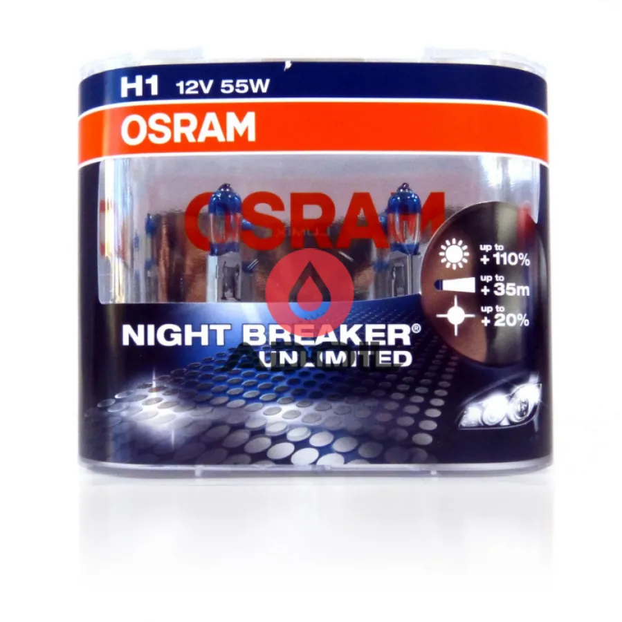 Автолампа H1 12V/55W/P14.5s Night Breaker Unlimited Osram