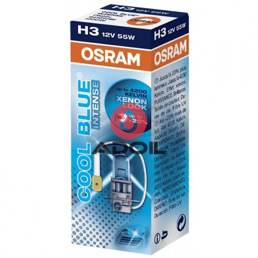 Автолампа H3 12V/55W/PK22s Cool Blue Intense Osram
