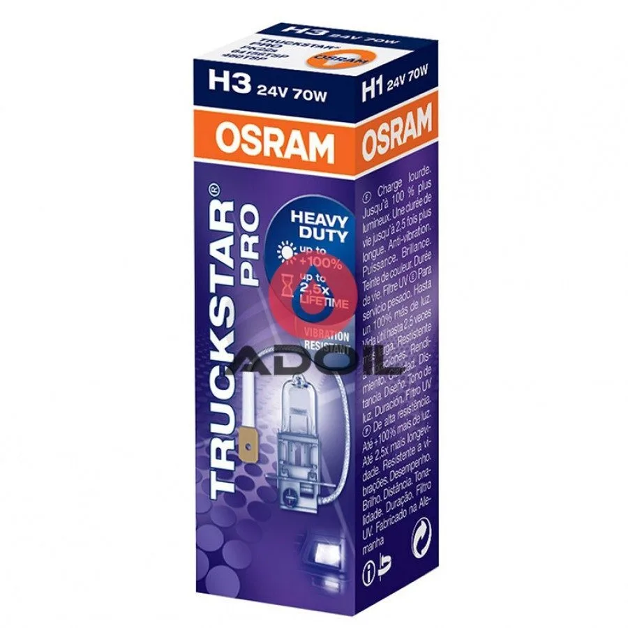 Автолампа H3 24V/55W/PK22s Truckstar PRO Osram