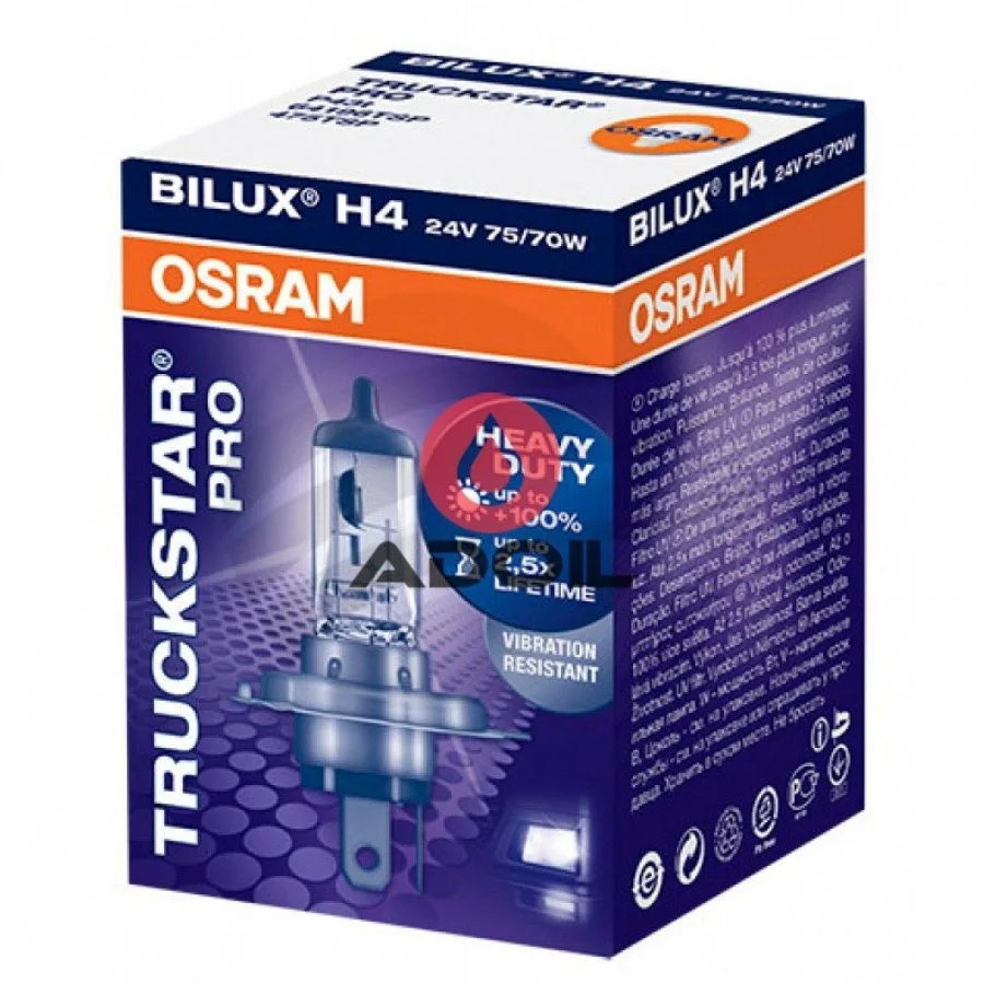 Автолампа H4 24V/75/70W/P43t Truck Star PRO Osram