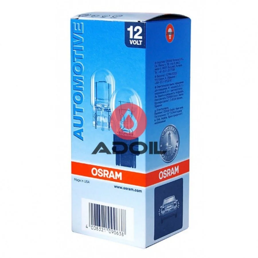Автолампа W21W 12V/21W/W3x16d Osram